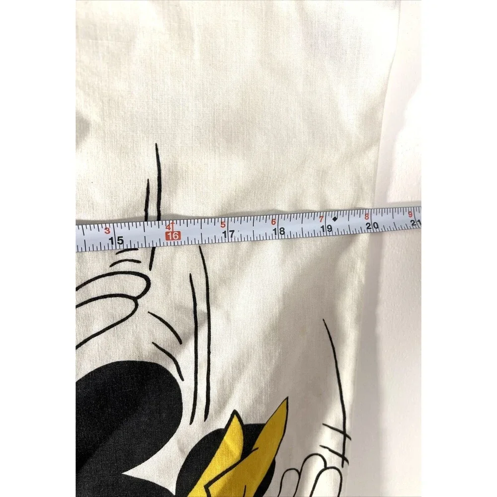 Disney Mickey, Minnie Mouse, Daisy & Goofy Pillowcase VINTAGE Roller Coaster